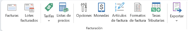 Menu de Facura