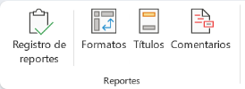 Menu de Reporte