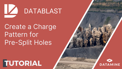 Video example of how to create a charge pattern for pre-split holes