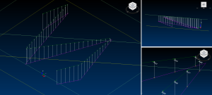 Click to enlarge screenshot of polyline elevation used for hole toe projection