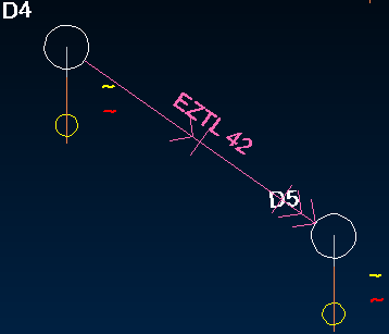 Example arrow and centre line style maps for a non-electric detonator Example arrow and centre line style maps for a non-electric detonator