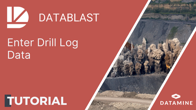 Video example of how to enter drill log data
