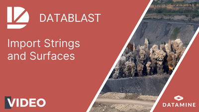 Video example of how to import and create strings and surfaces