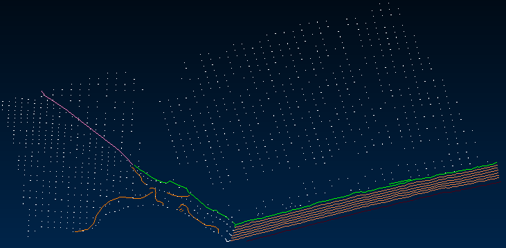 Screenshot of a loaded external drawing file