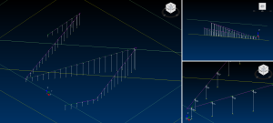 Click to enlarge screenshot of polyline elevation used for hole collar projection