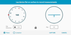 Click to enlarge the screeenshot of the Image of the structure tool in the mobile app interface