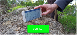 Click to enlarge the screeenshot of the Correct Method of Measuring a Lineation