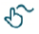 Freehand/stylus defined point location for data entry icon