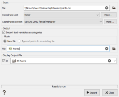 Datamine import - Points interface