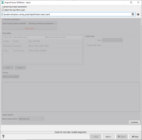 Fusion data source - Load a previous parameters file