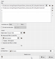 Mesh file import interface