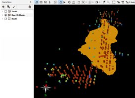 Imported 2D mesh in the 3D scene