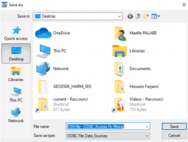 Saving the DSN file at a particular location