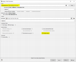Kriging main parameters