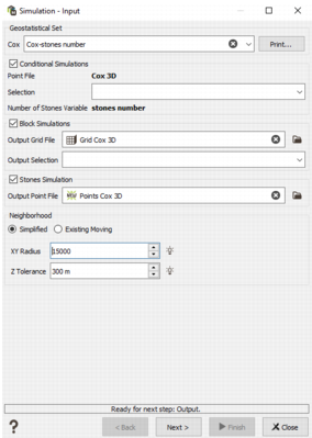 Sample simulations: Simulation