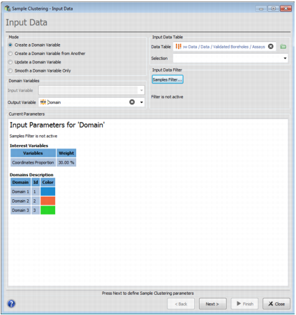 Sample Clustering - Input Data Sample Clustering - Input Data