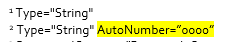 Autonumber Endnote number 2 with a value of 0000